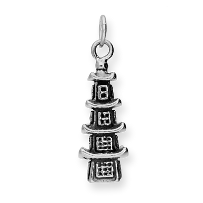Sterling Silver Pagoda Charm