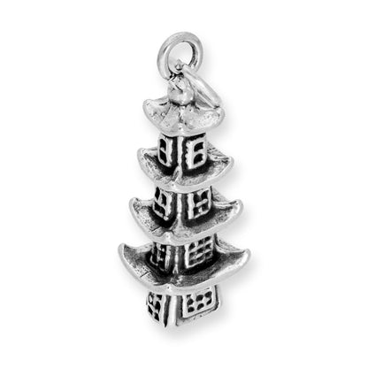 Sterling Silver Pagoda Charm