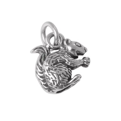 Sterling Silver Squirrel Charm