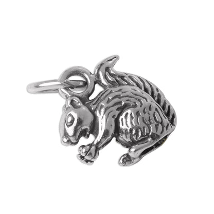 Sterling Silver Squirrel Charm