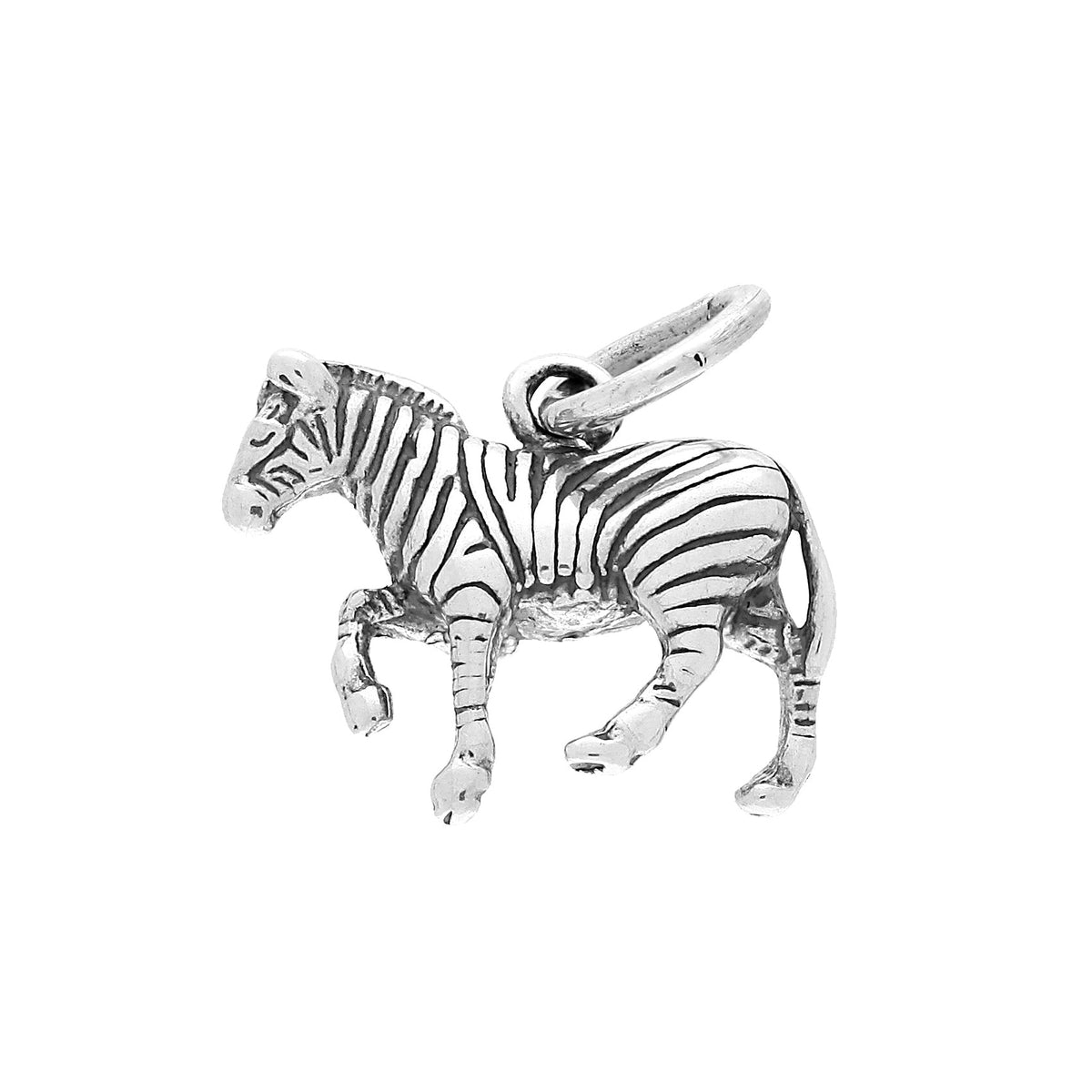 Sterling Silver Zebra Charm