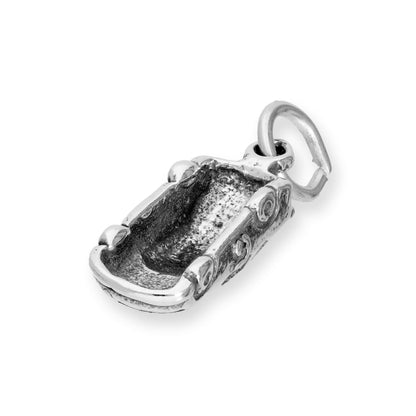 Sterling Silver Race Car Charm