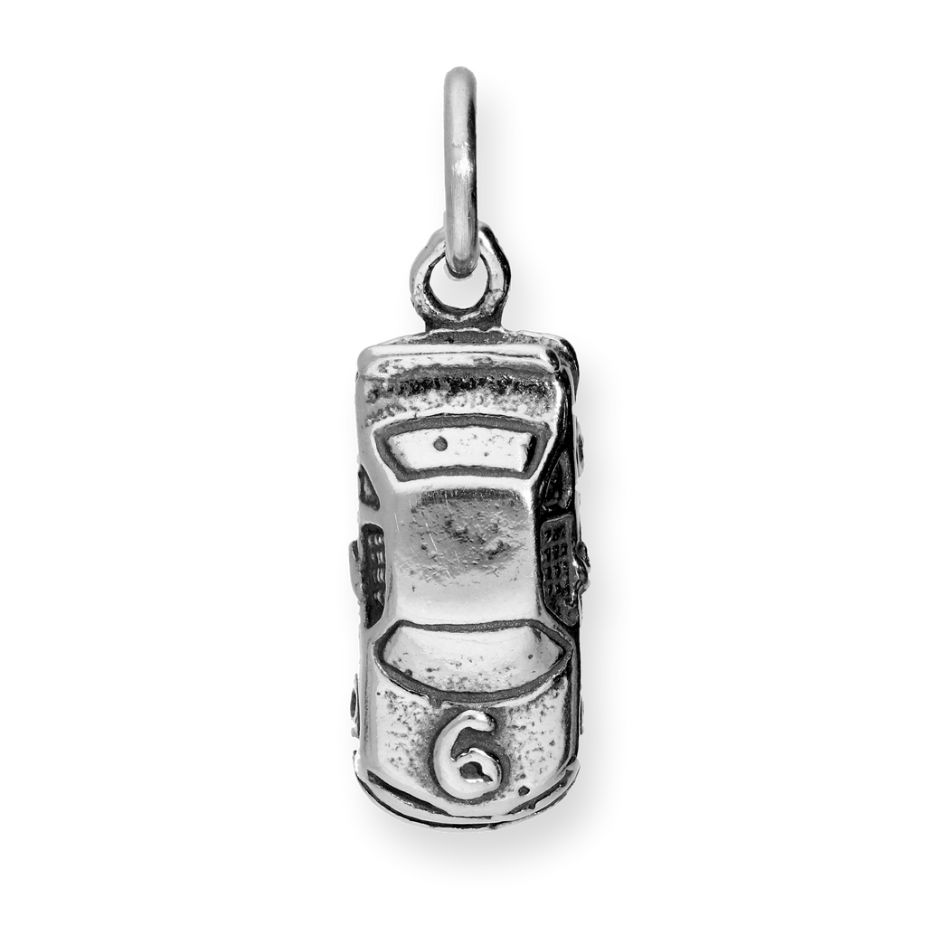 Sterling Silver Race Car Charm