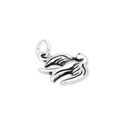 Sterling Silver Sparrow Charm