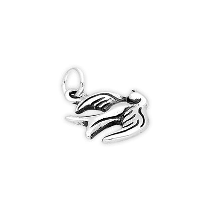 Sterling Silver Sparrow Charm