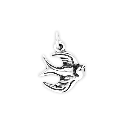 Sterling Silver Sparrow Charm