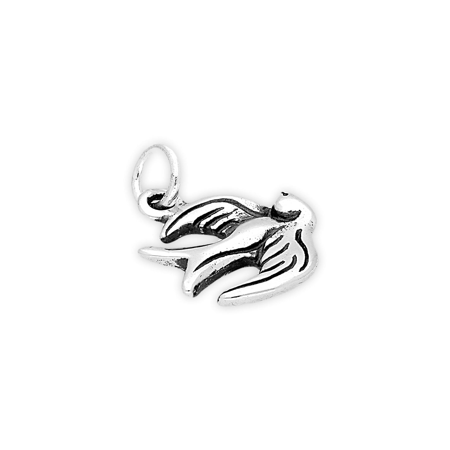 Sterling Silver Sparrow Charm