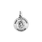 Sterling Silver St Christopher's Medal Charm
