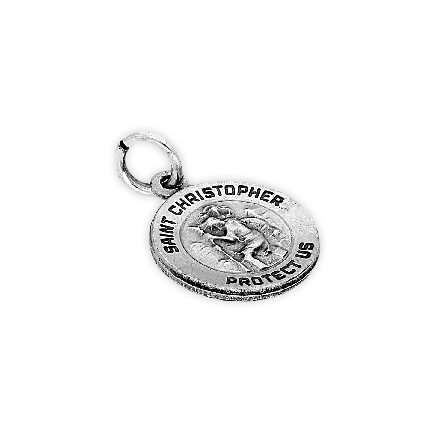 Sterling Silver St Christopher's Medal Charm