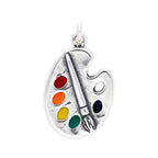 Sterling Silver Artist Palette Charm