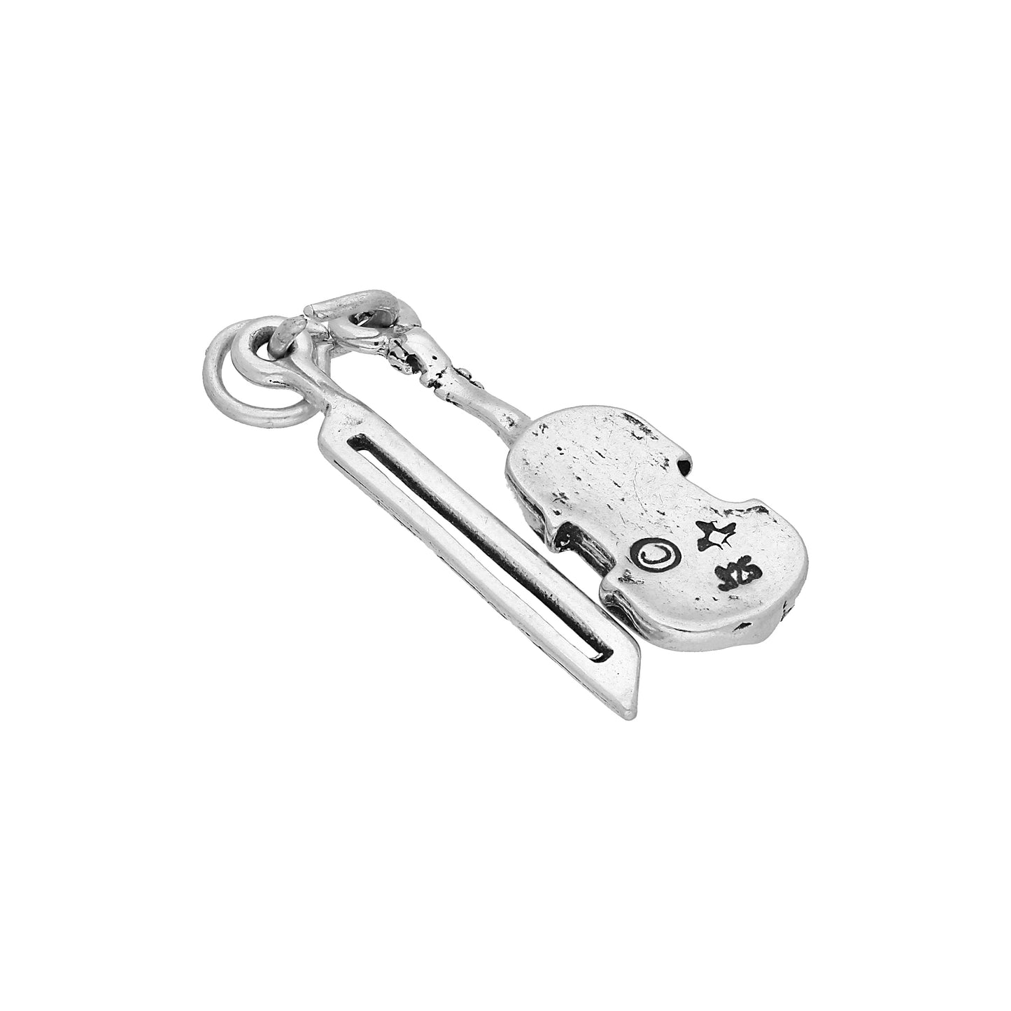 Sterling Silver Violin & Bow Charm