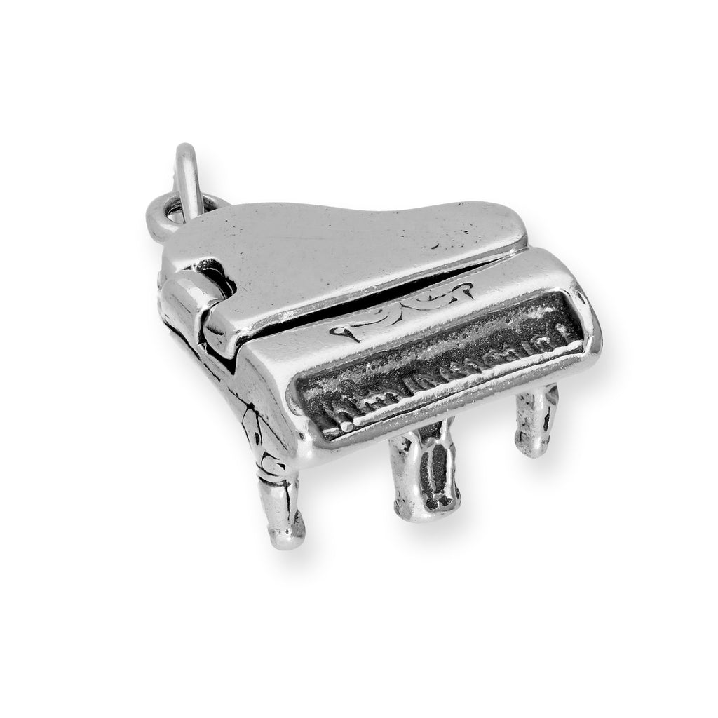 Sterling Silver Grand Piano Charm
