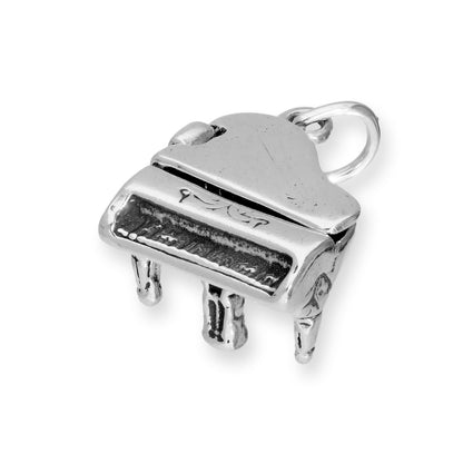 Sterling Silver Grand Piano Charm