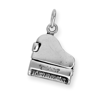 Sterling Silver Grand Piano Charm