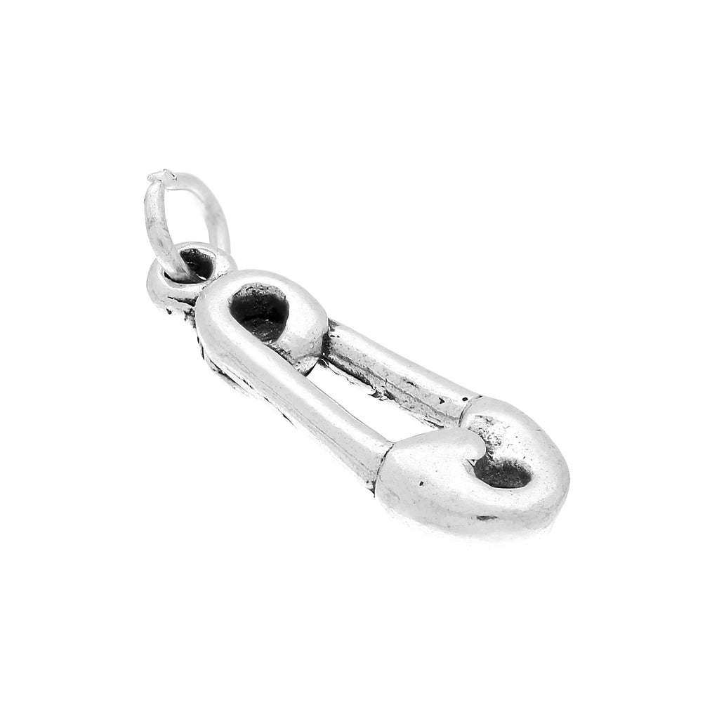 Sterling Silver Safety Pin Charm
