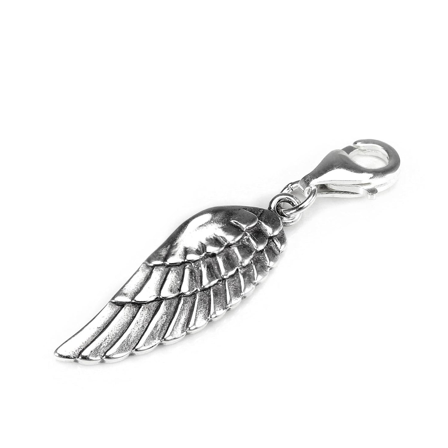Sterling Silver Angel Wing Clip on Charm