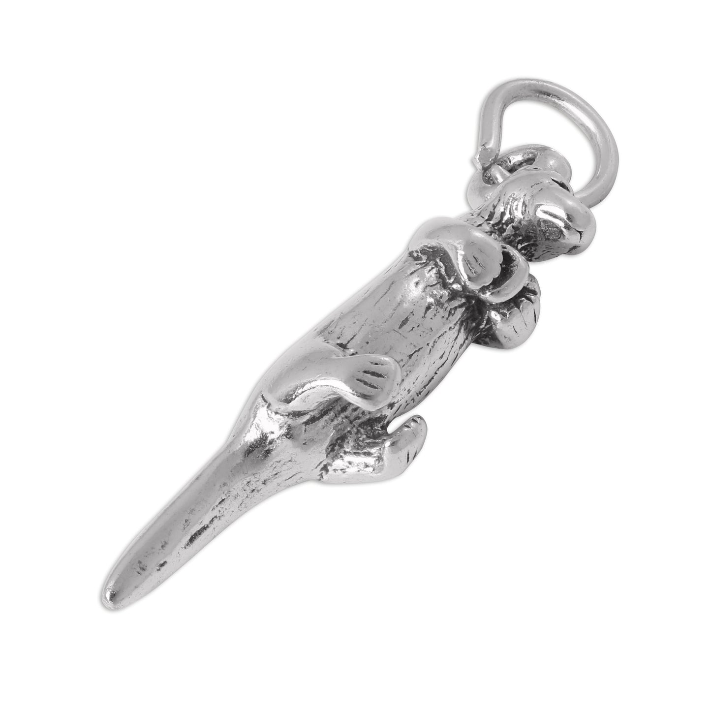 Sterling Silver 3D Otter Charm