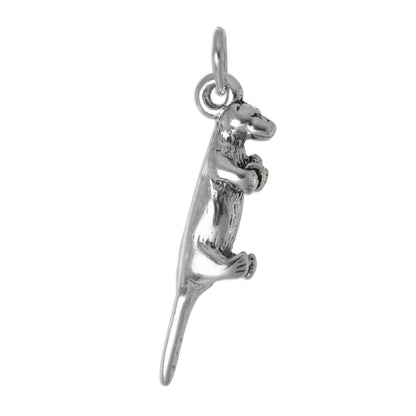 Sterling Silver 3D Otter Charm