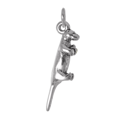 Sterling Silver 3D Otter Charm