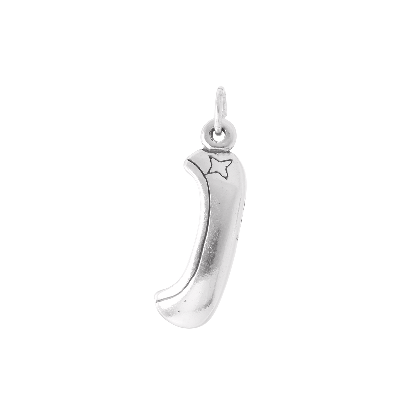 Sterling Silver 3D Canoe Charm