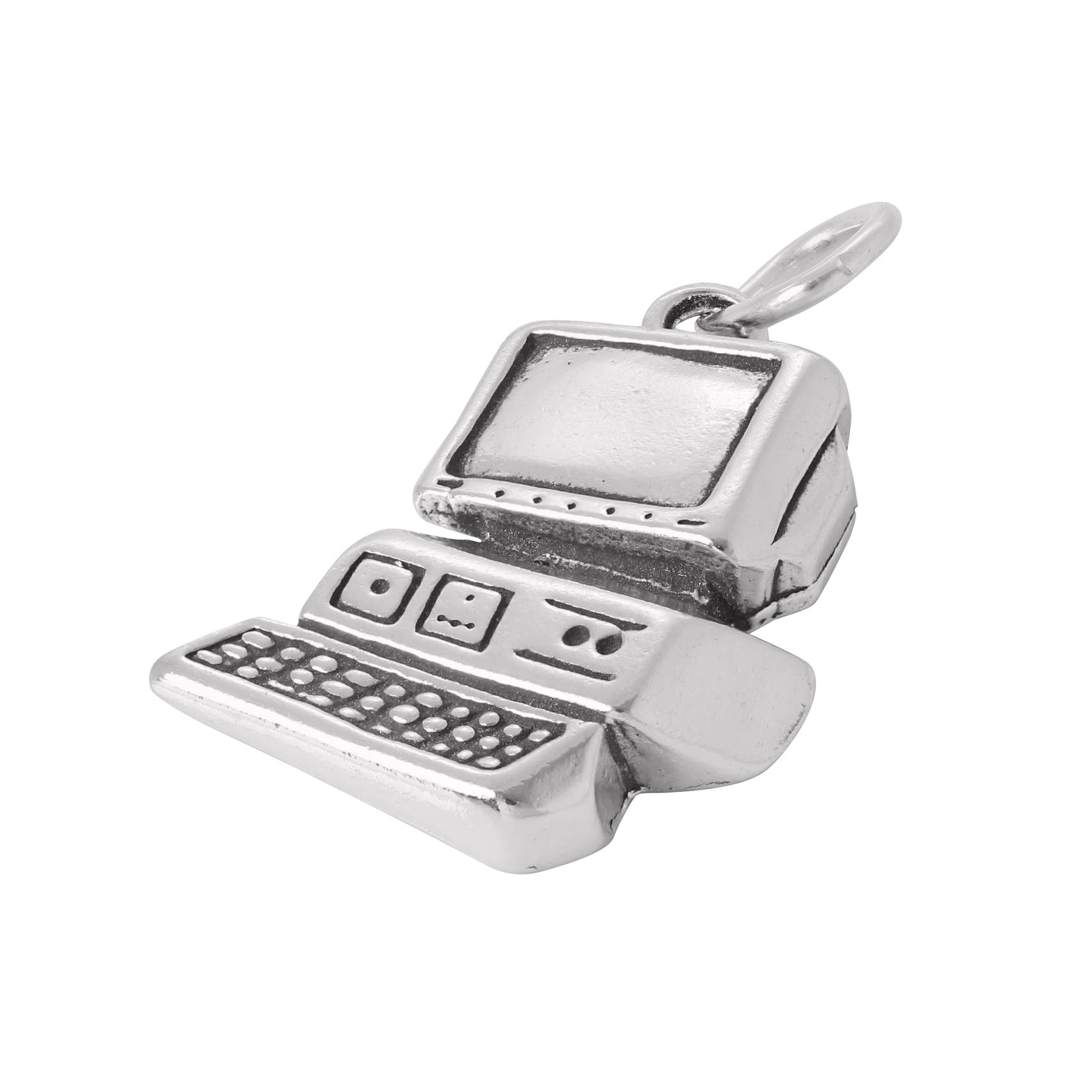 Sterling Silver Computer Charm