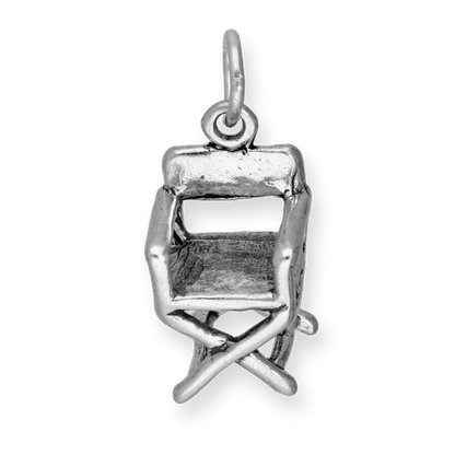 Sterling Silver Directors Chair Charm
