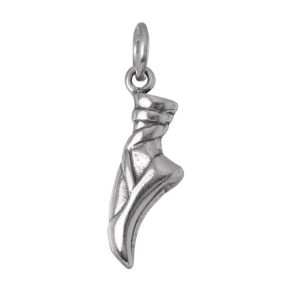 Sterling Silver Ballet Shoe and Foot Charm