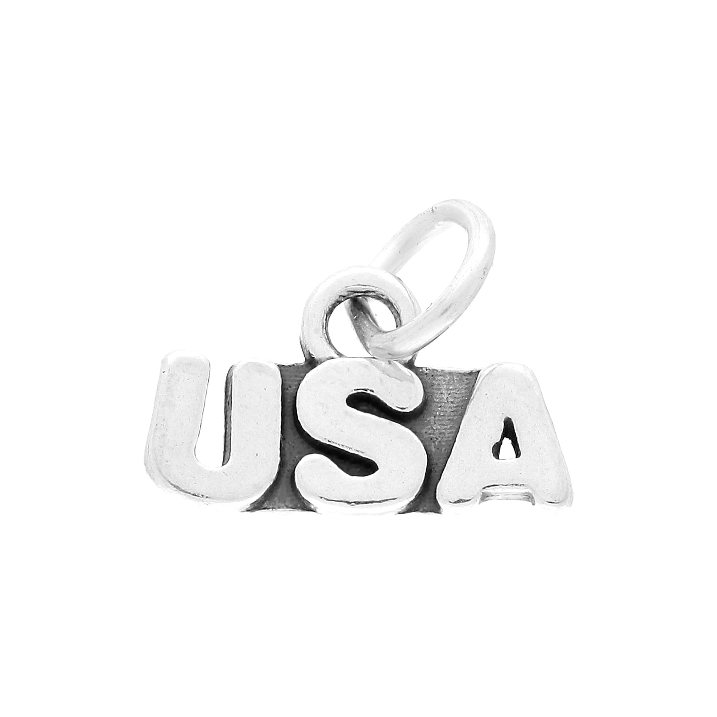 Sterling Silver USA Charm