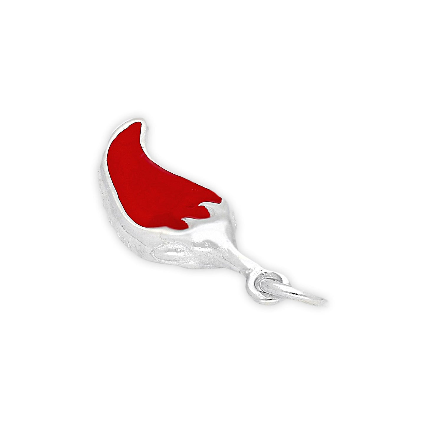Sterling Silver Enamelled Chilli Charm
