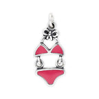 Sterling Silver and Enamel Bikini Charm