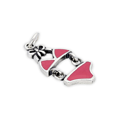 Sterling Silver and Enamel Bikini Charm