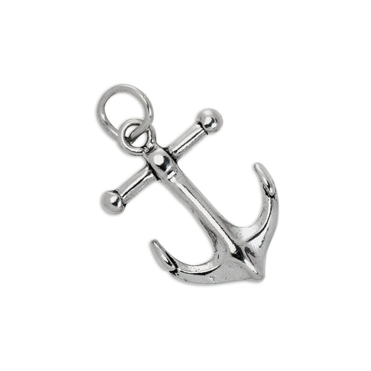 Sterling Silver 3D Anchor Charm