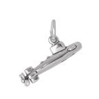 Sterling Silver 3D Submarine Charm