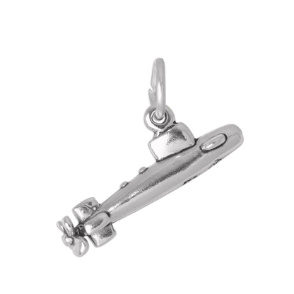 Sterling Silver 3D Submarine Charm
