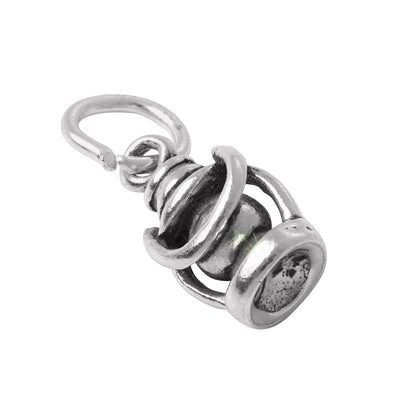 Sterling Silver 3D Lantern Charm