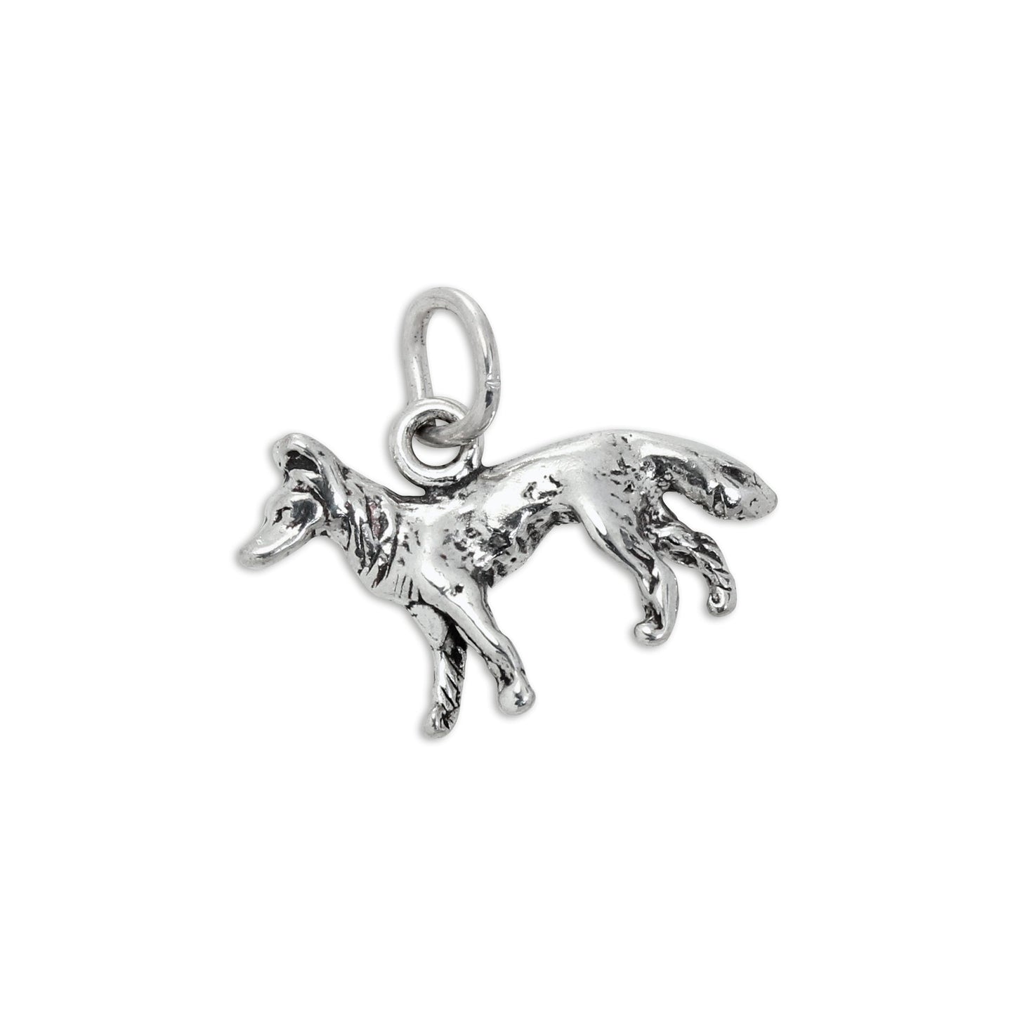 Sterling Silver 3D German Shepherd Charm