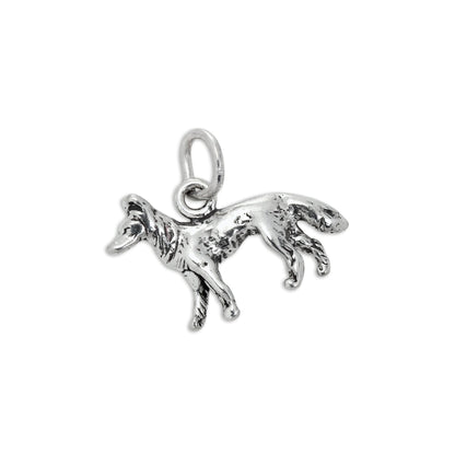 Sterling Silver 3D German Shepherd Charm