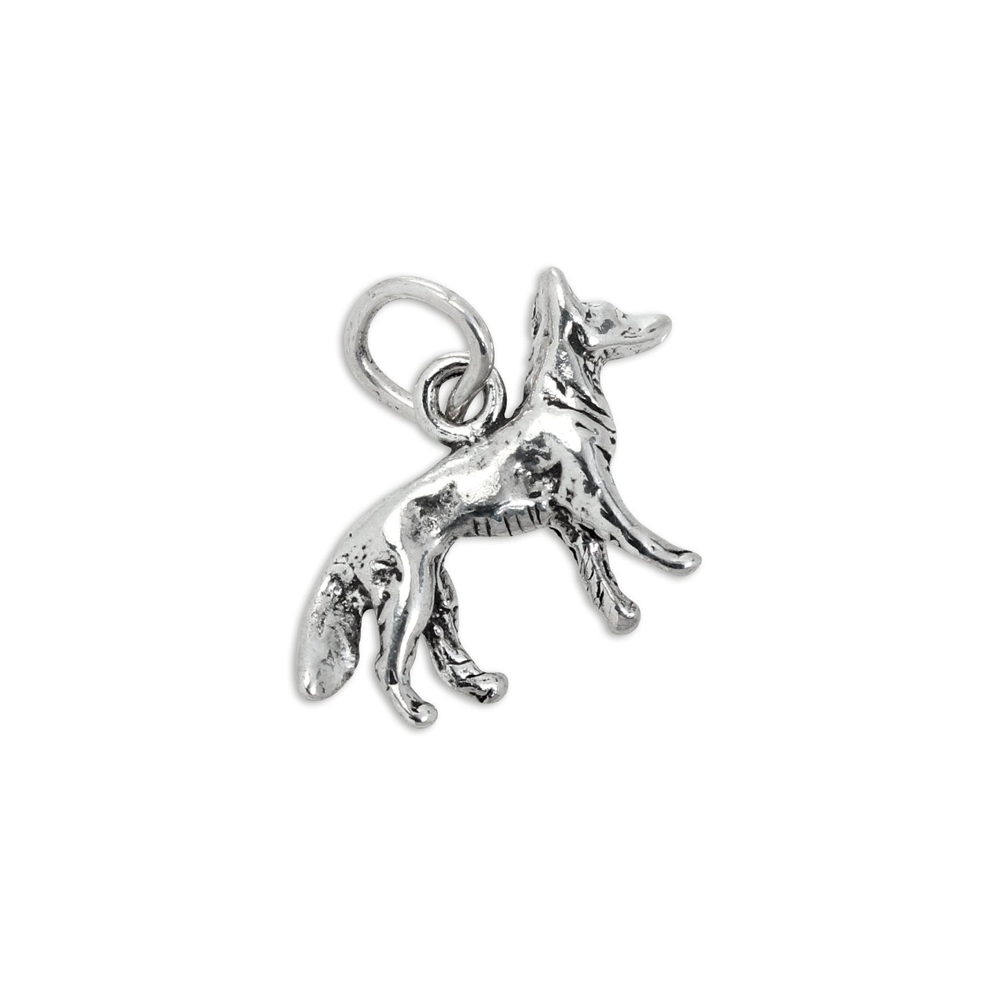 Sterling Silver 3D German Shepherd Charm