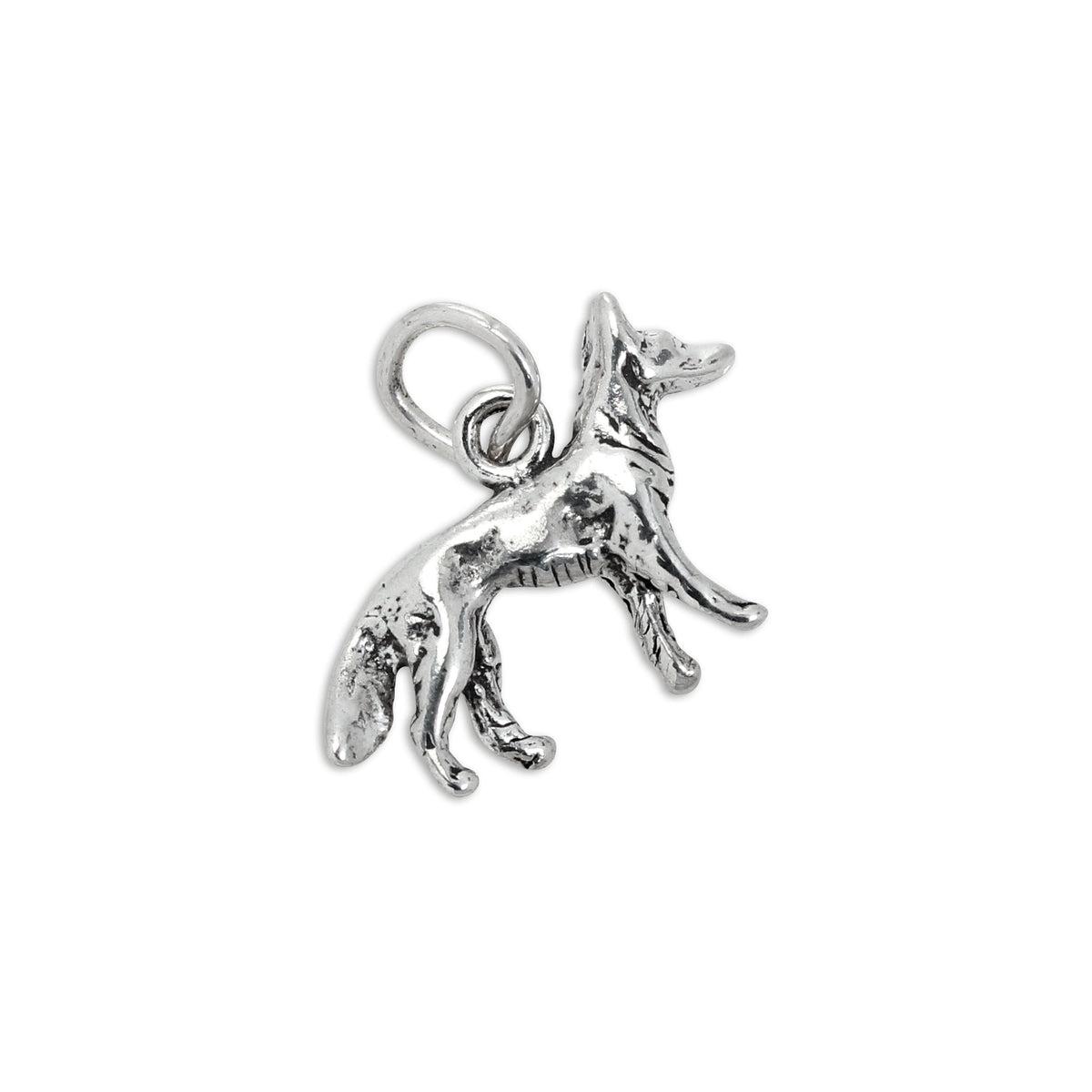 Sterling Silver 3D German Shepherd Charm