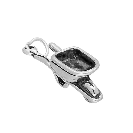 Sterling Silver Wheel Barrow Charm