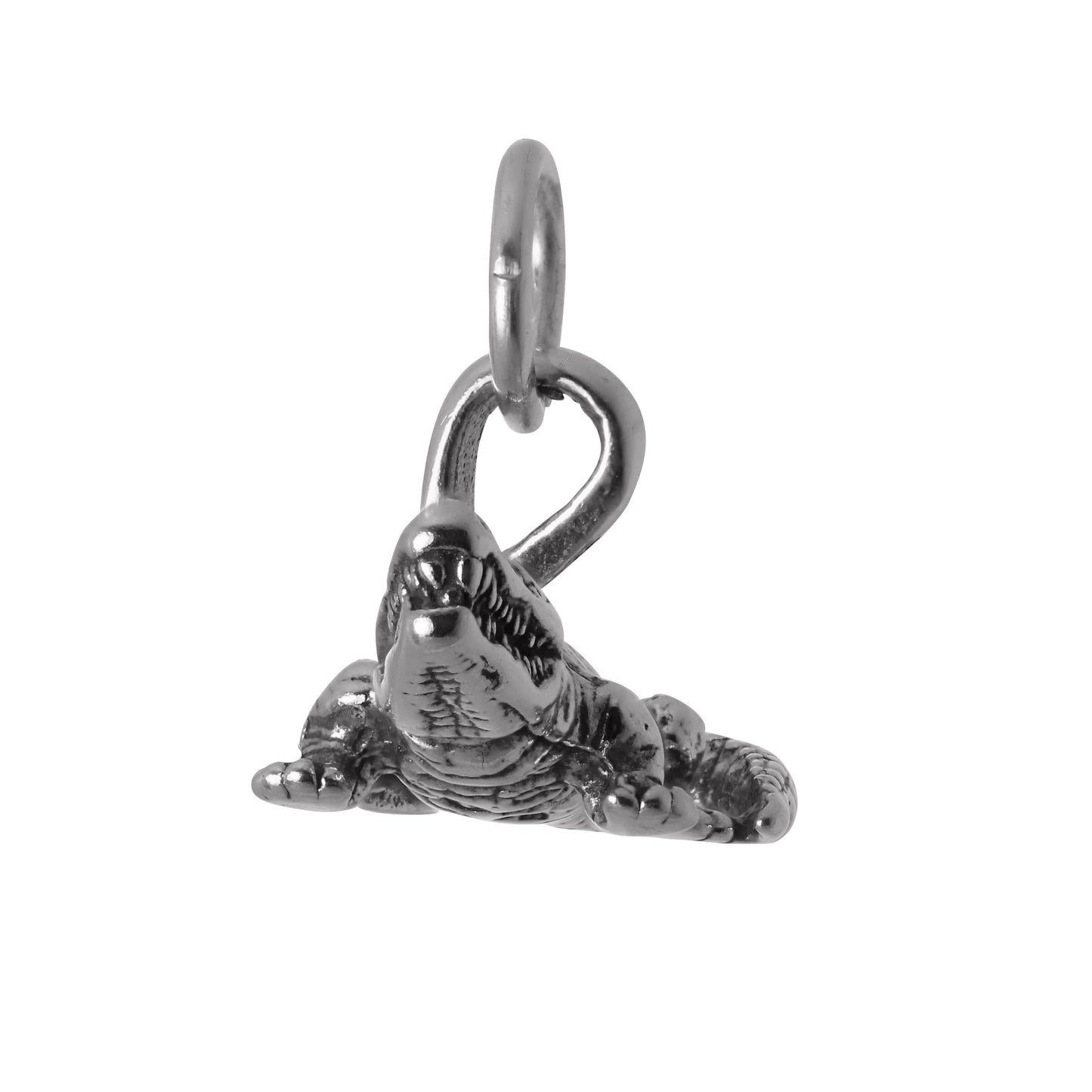 Sterling Silver 3D Alligator Charm