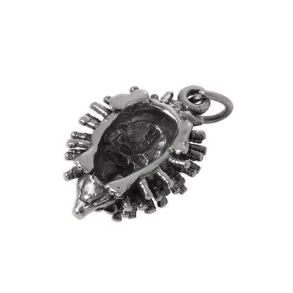 Sterling Silver 3D Large Hedgehog Charm