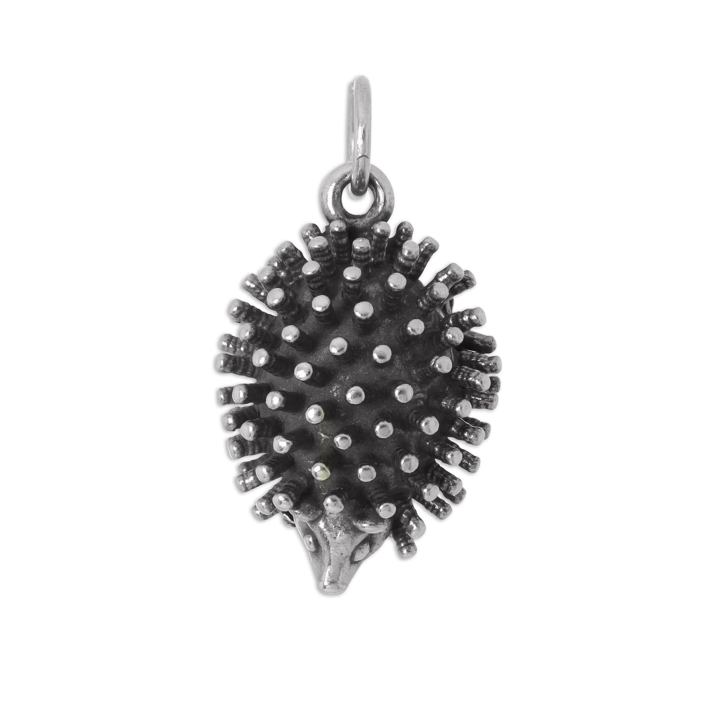 Sterling Silver 3D Large Hedgehog Charm