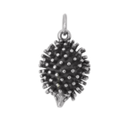 Sterling Silver 3D Large Hedgehog Charm