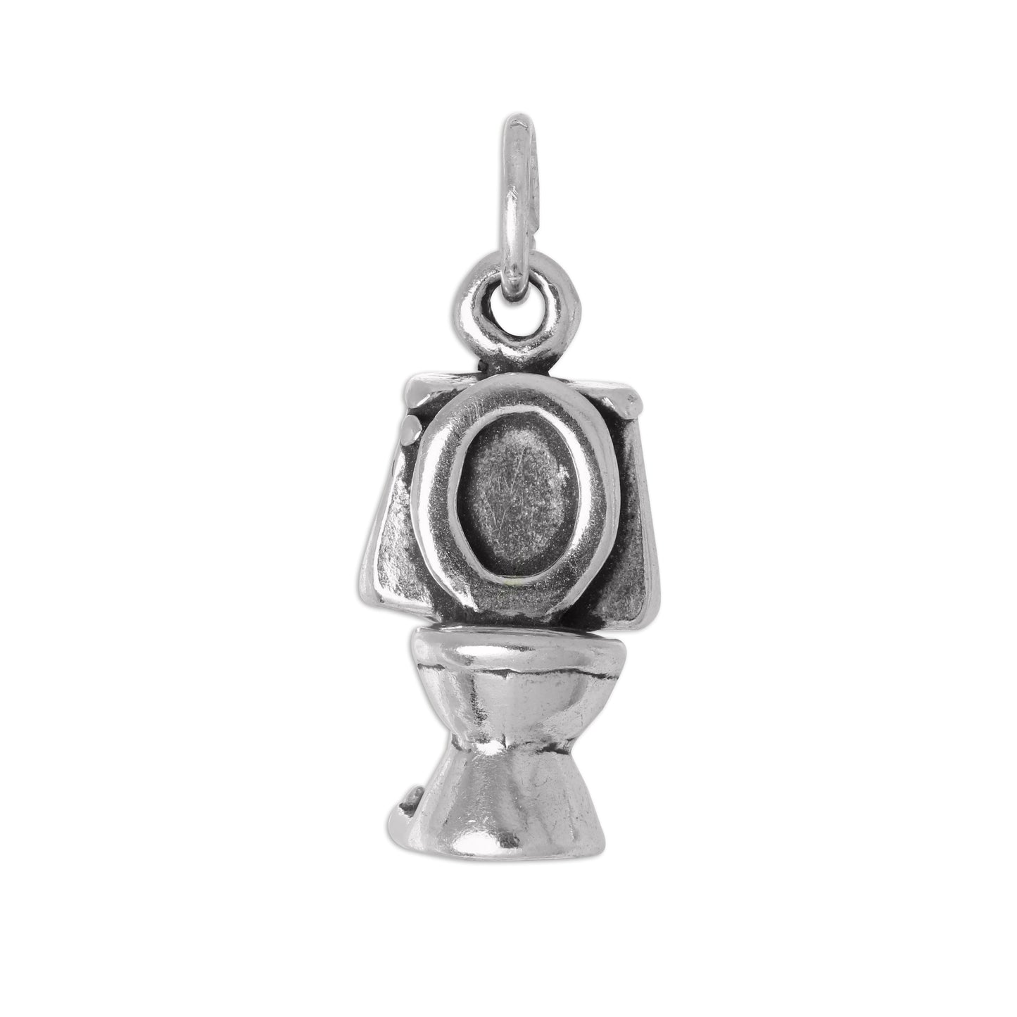 Sterling Silver 3D Loo Charm