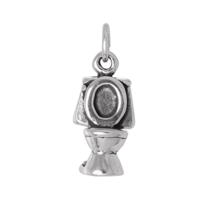 Sterling Silver 3D Loo Charm