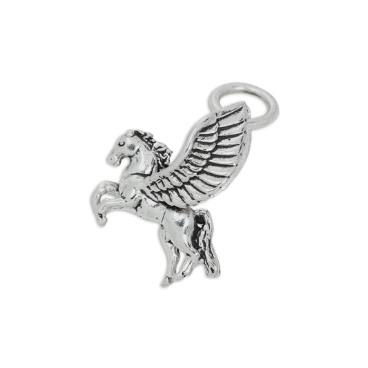 Sterling Silver 3D Pegasus Charm