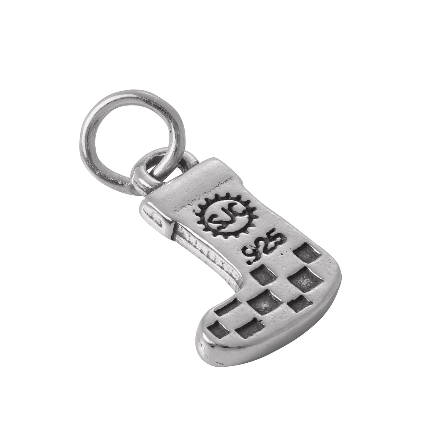 Sterling Silver Christmas Stocking Charm