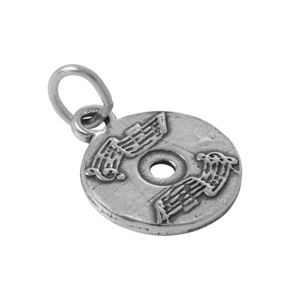 Sterling Silver CD With Music Charm