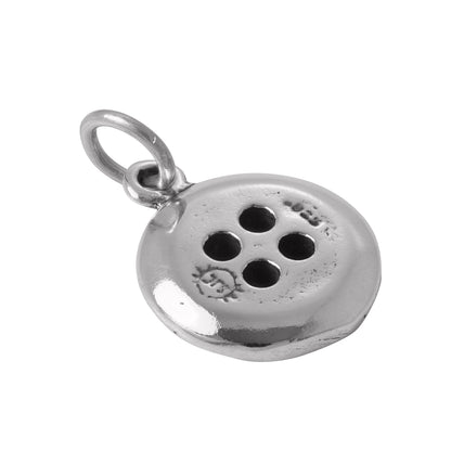 Sterling Silver Button Charm